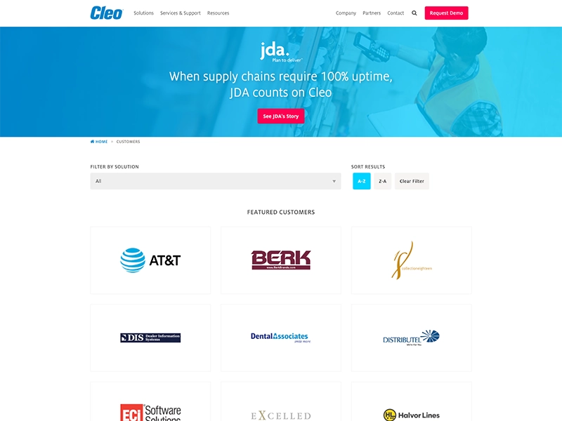 Cleo case studies page