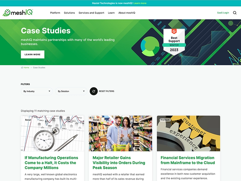 Case studies page